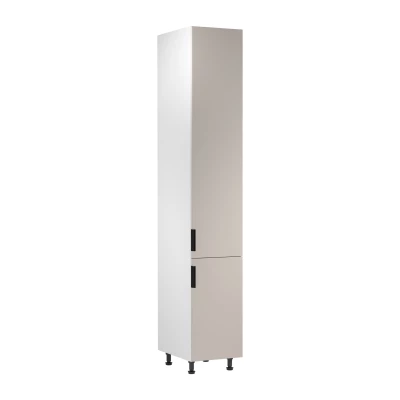 Hoher Küchenschrank SALERNO – Breite 40 cm, weiß/beige
