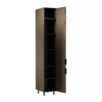 Hoher Küchenschrank SALERNO - Breite 40 cm, baltischer Sturm