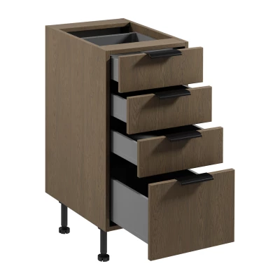 Küchenschrank mit Schubladen SALERNO - Breite 40 cm, baltischer Sturm