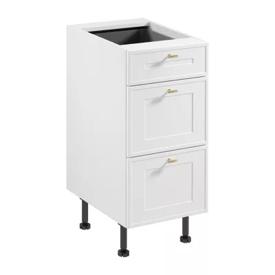 Unterschrank SALERNO – Breite 40 cm, weiß
