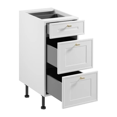 Unterschrank SALERNO – Breite 40 cm, weiß