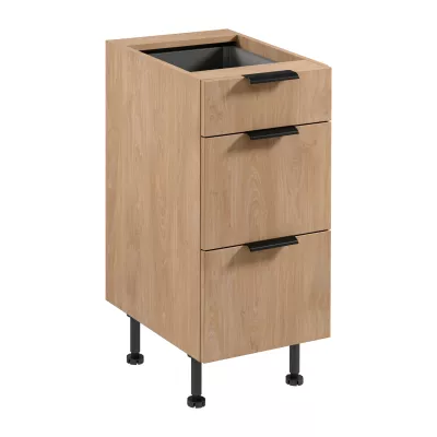 Unterschrank SALERNO - Breite 40 cm, Eiche
