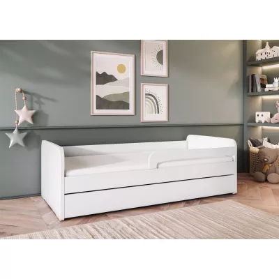 Kinderbett mit Matratze 80x160 NORDELLE - weiß