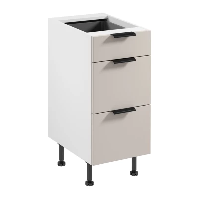 Unterschrank SALERNO – Breite 40 cm, weiß/beige