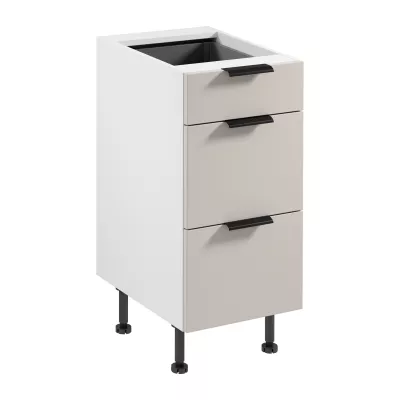 Unterschrank SALERNO – Breite 40 cm, weiß/beige