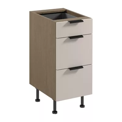 Unterschrank SALERNO – Breite 40 cm, Farbe: Baltic Storm / Beige