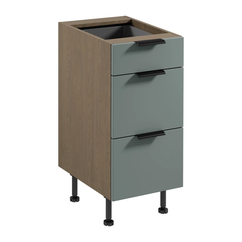 Unterschrank SALERNO – Breite 40 cm, Farbe: Baltic Storm / Grün