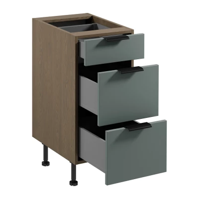 Unterschrank SALERNO – Breite 40 cm, Farbe: Baltic Storm / Grün