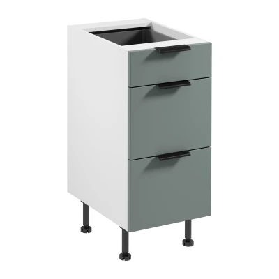 Unterschrank SALERNO – Breite 40 cm, weiß/grün