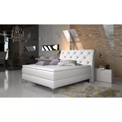 Kontinentales Bett 140x200 LIGNORA - weiß