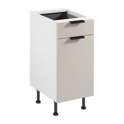 Unterschrank mit Schublade SALERNO – Breite 40 cm, weiß/beige