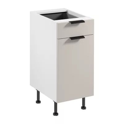 Unterschrank mit Schublade SALERNO – Breite 40 cm, weiß/beige