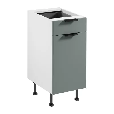Unterschrank mit Schublade SALERNO – Breite 40 cm, weiß/grün