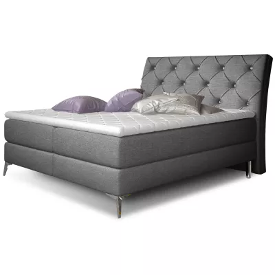 Kontinentales Bett 140x200 LIGNORA - Anthrazit