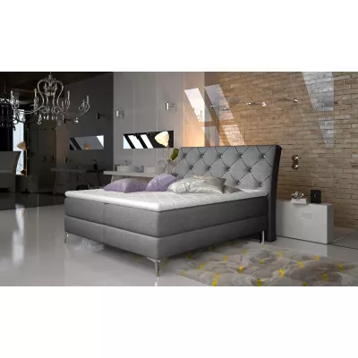 Kontinentales Bett 140x200 LIGNORA - Anthrazit