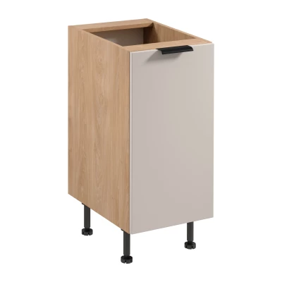 Unterschrank SALERNO mit einer Tür – Breite 40 cm, Eiche/Beige