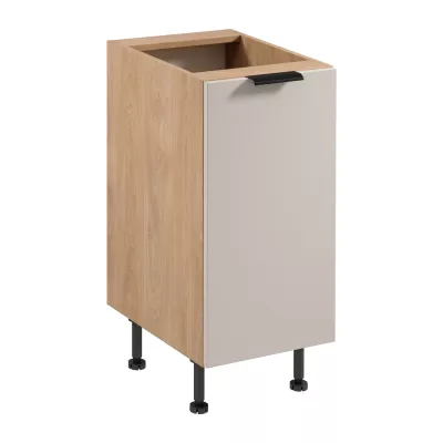 Unterschrank SALERNO mit einer Tür – Breite 40 cm, Eiche/Beige