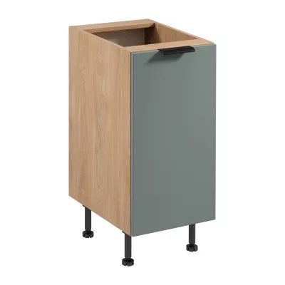 Unterschrank SALERNO mit einer Tür – Breite 40 cm, Eiche/Grün
