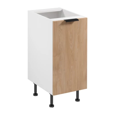 Unterschrank SALERNO mit einer Tür – Breite 40 cm, weiß/Eiche