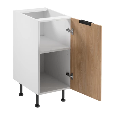 Unterschrank SALERNO mit einer Tür – Breite 40 cm, weiß/Eiche