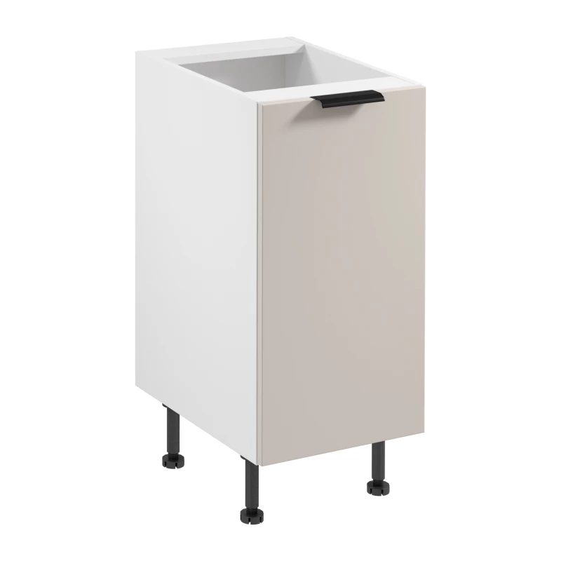 Unterschrank SALERNO mit einer Tür – Breite 40 cm, weiß/beige