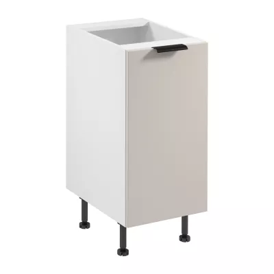 Unterschrank SALERNO mit einer Tür – Breite 40 cm, weiß/beige