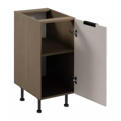 Unterschrank SALERNO mit einer Tür – Breite 40 cm, Farbe: Baltic Storm / Beige