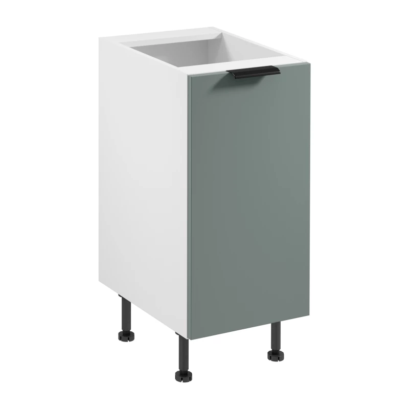Unterschrank SALERNO mit einer Tür – Breite 40 cm, weiß/grün