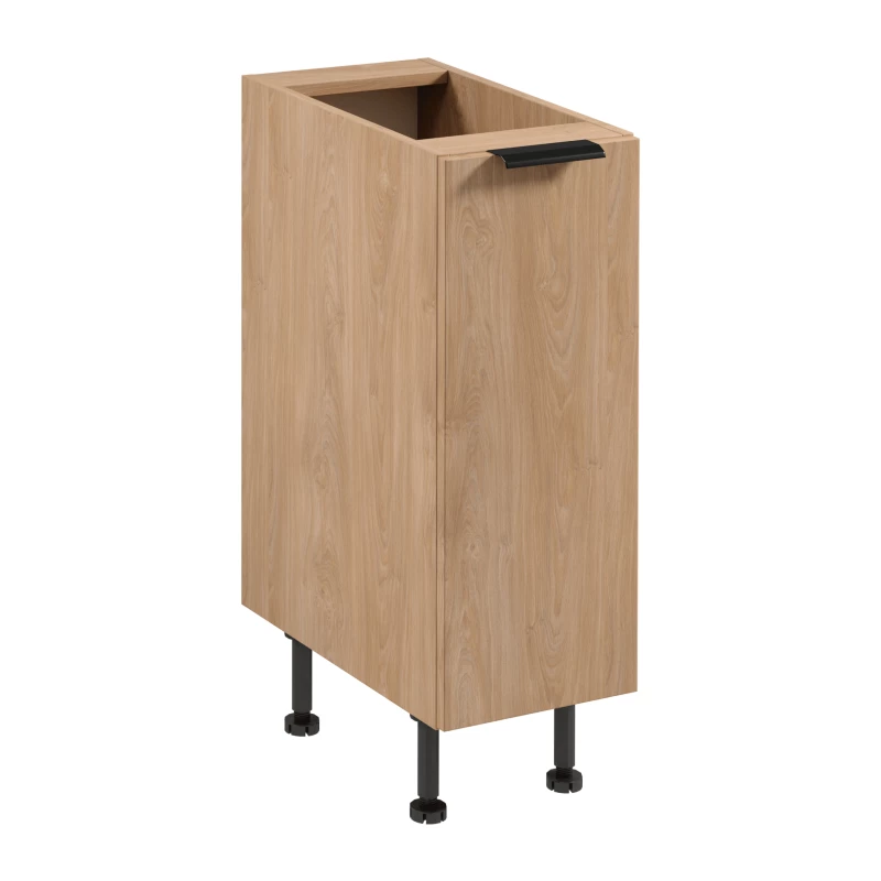 Unterschrank SALERNO mit einer Tür – Breite 30 cm, Eiche