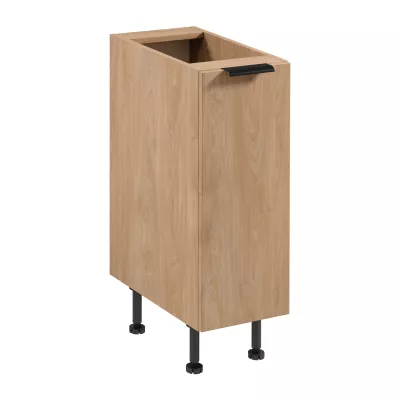 Unterschrank SALERNO mit einer Tür – Breite 30 cm, Eiche