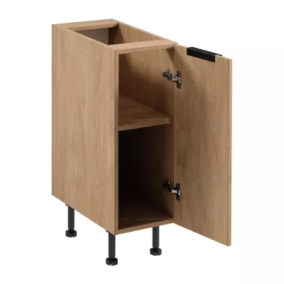 Unterschrank SALERNO mit einer Tür – Breite 30 cm, Eiche
