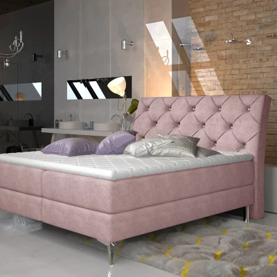 Doppelbett (180x200) LIGNORA - Hellrosa