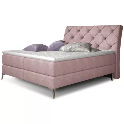 Doppelbett (180x200) LIGNORA - Hellrosa