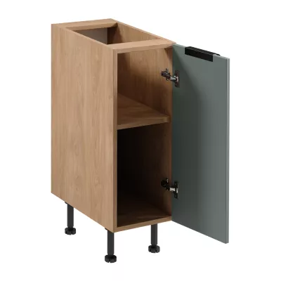 Unterschrank SALERNO mit einer Tür – Breite 30 cm, Eiche/Grün