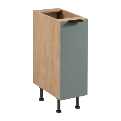 Unterschrank SALERNO mit einer Tür – Breite 30 cm, Eiche/Grün