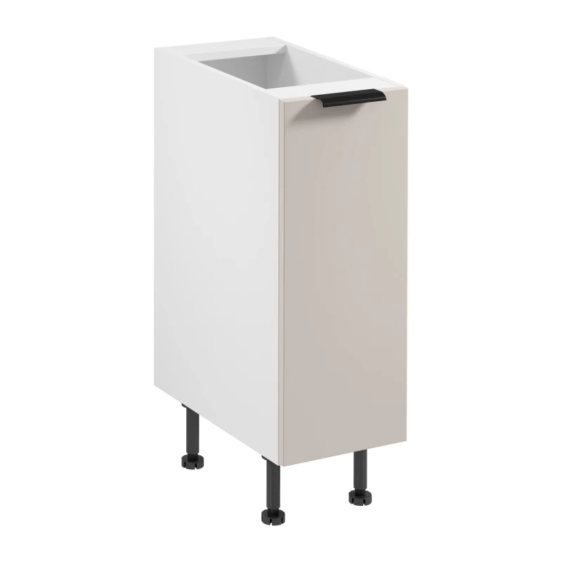 Unterschrank SALERNO mit einer Tür – Breite 30 cm, weiß/beige