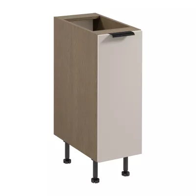 Unterschrank SALERNO mit einer Tür – Breite 30 cm, Farbe: Baltic Storm / Beige