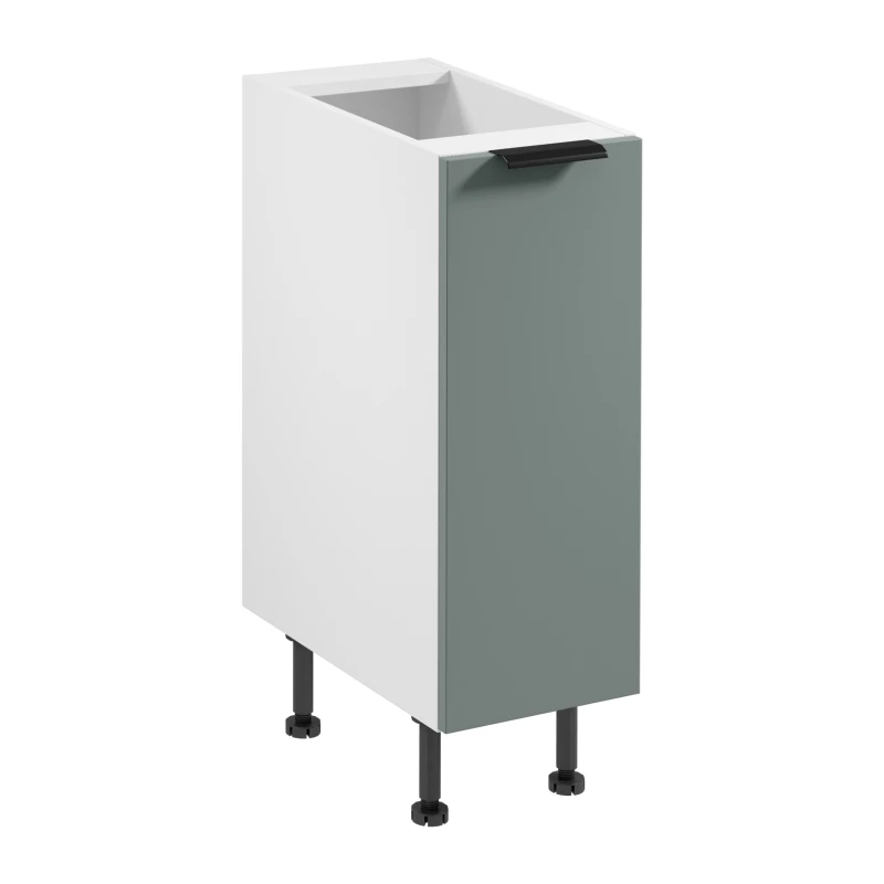 Unterschrank SALERNO mit einer Tür – Breite 30 cm, weiß/grün