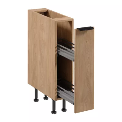 Ausziehbarer Schrank SALERNO – Breite 20 cm, Eiche