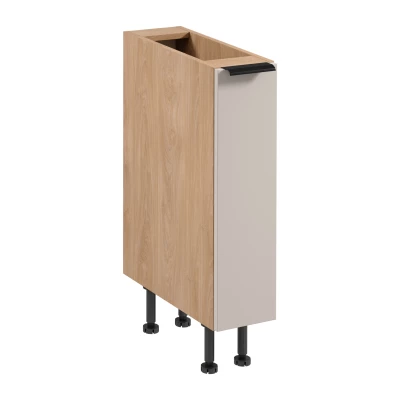 Ausziehbarer Schrank SALERNO – Breite 20 cm, Eiche/Beige
