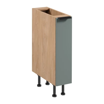 Ausziehbarer Schrank SALERNO – Breite 20 cm, Eiche/Grün