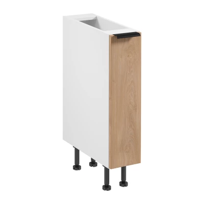 Ausziehbarer Schrank SALERNO – Breite 20 cm, weiß/Eiche