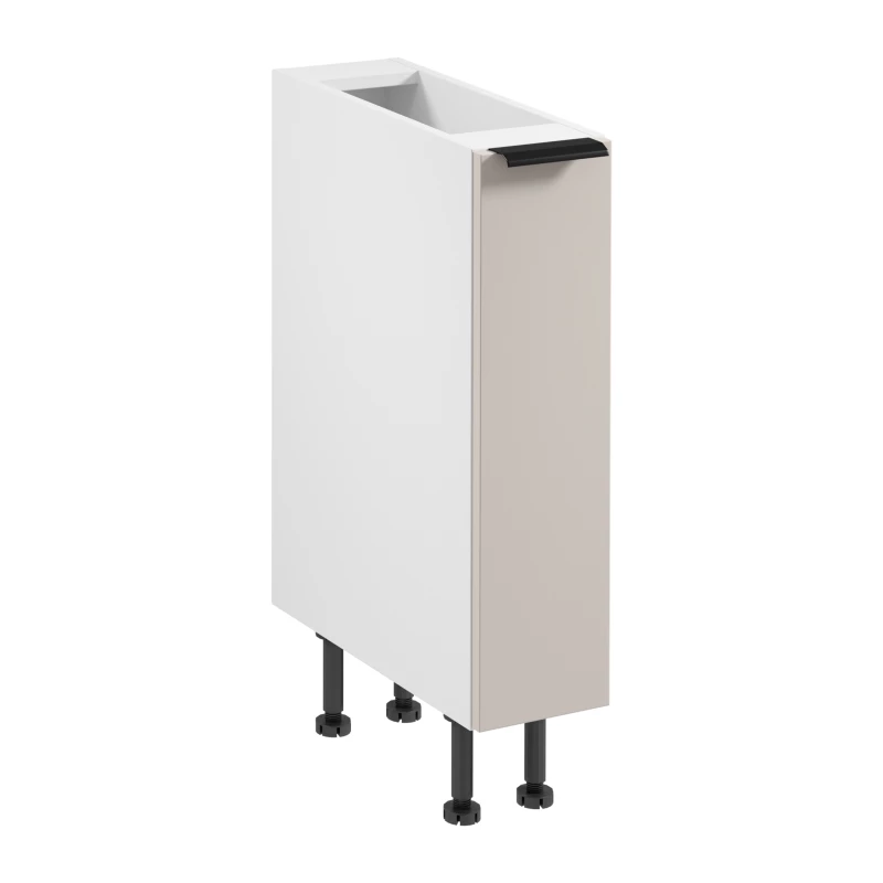 Ausziehbarer Schrank SALERNO – Breite 20 cm, weiß/beige