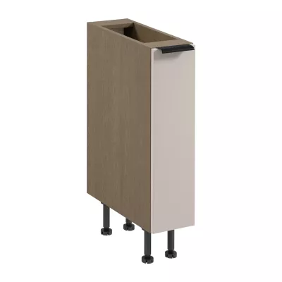 Auszugsschrank SALERNO – Breite 20 cm, Baltic Storm / Beige