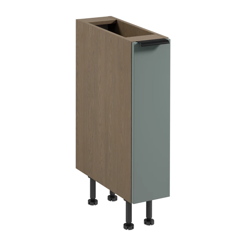 Ausziehbarer Schrank SALERNO – Breite 20 cm, Baltic Storm / Grün