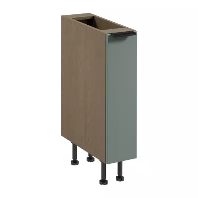 Ausziehbarer Schrank SALERNO – Breite 20 cm, Baltic Storm / Grün