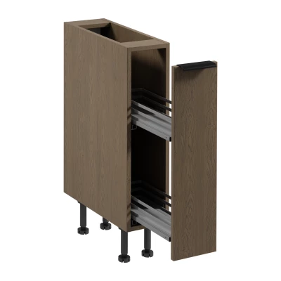 Ausziehbarer Schrank SALERNO – Breite 20 cm, baltischer Sturm