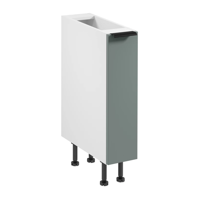 Ausziehbarer Schrank SALERNO – Breite 20 cm, weiß/grün
