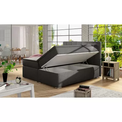 Kontinentales Bett ARBOREN 140x200 - Anthrazit