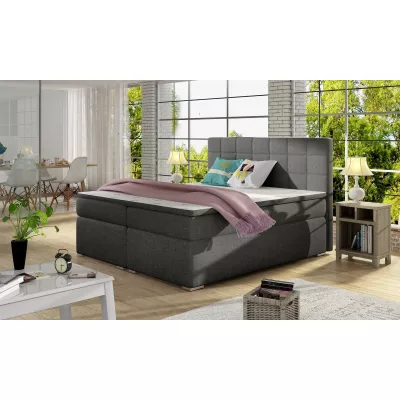Kontinentales Bett ARBOREN 140x200 - Anthrazit